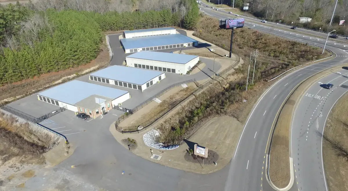The Narrows Self Storage Drone View